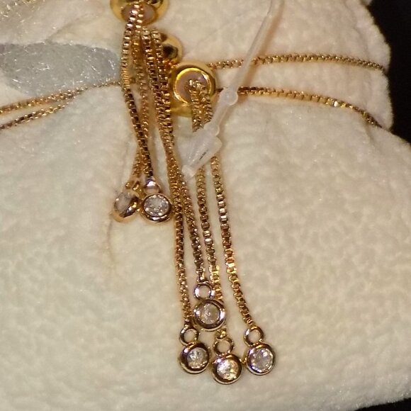 New Arm Candy by Eye Candy LA Luxe Bracelet Collection 18K Gold Plated, CZ - Picture 3 of 3